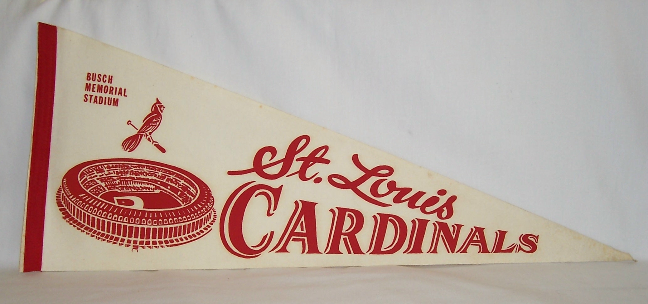 ST LOUIS CARDINALS VINTAGE 1960s BUSCH STADIUM MLB BASEBALL PENNANT