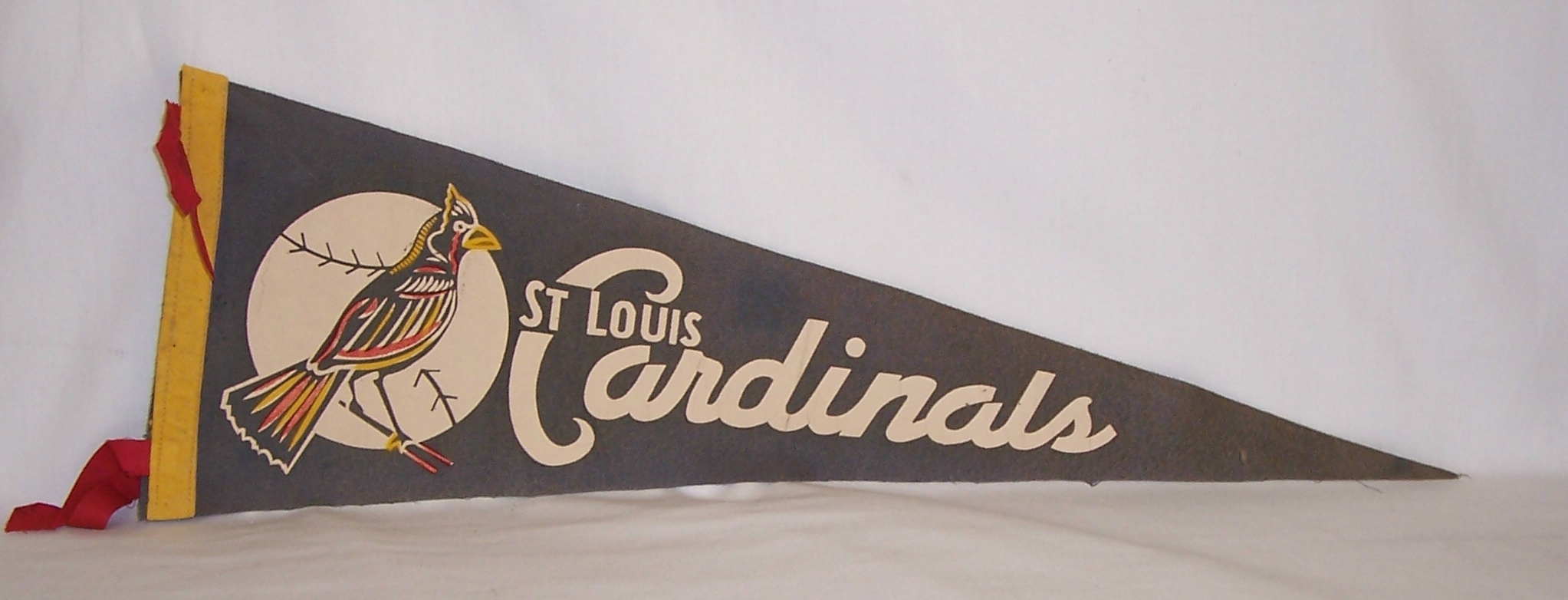 VINTAGE St. Louis Cardinals Baseball Pennant Very Old! Looks Great