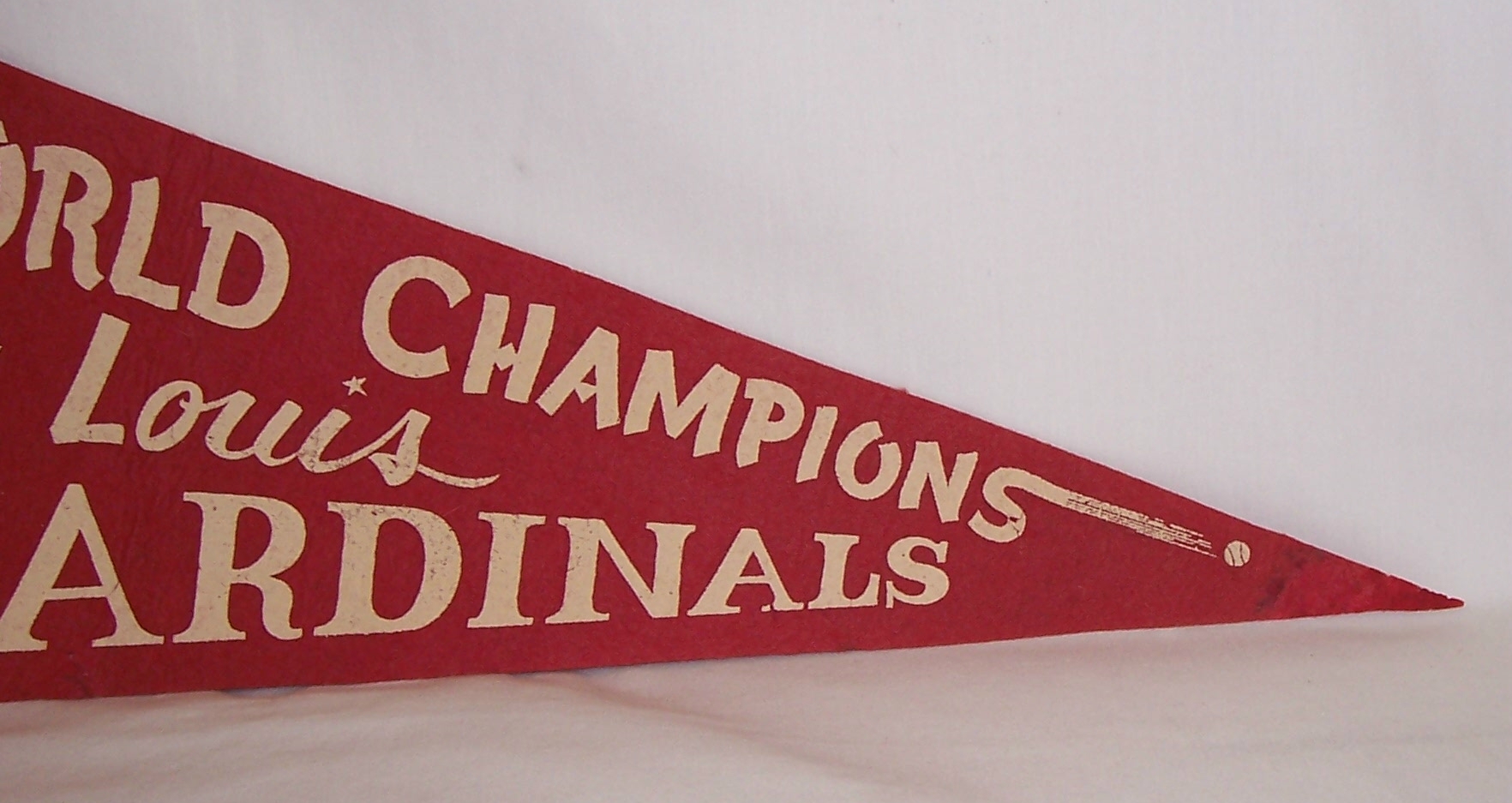 VINTAGE St. Louis Cardinals Baseball Pennant Very Old! Looks Great