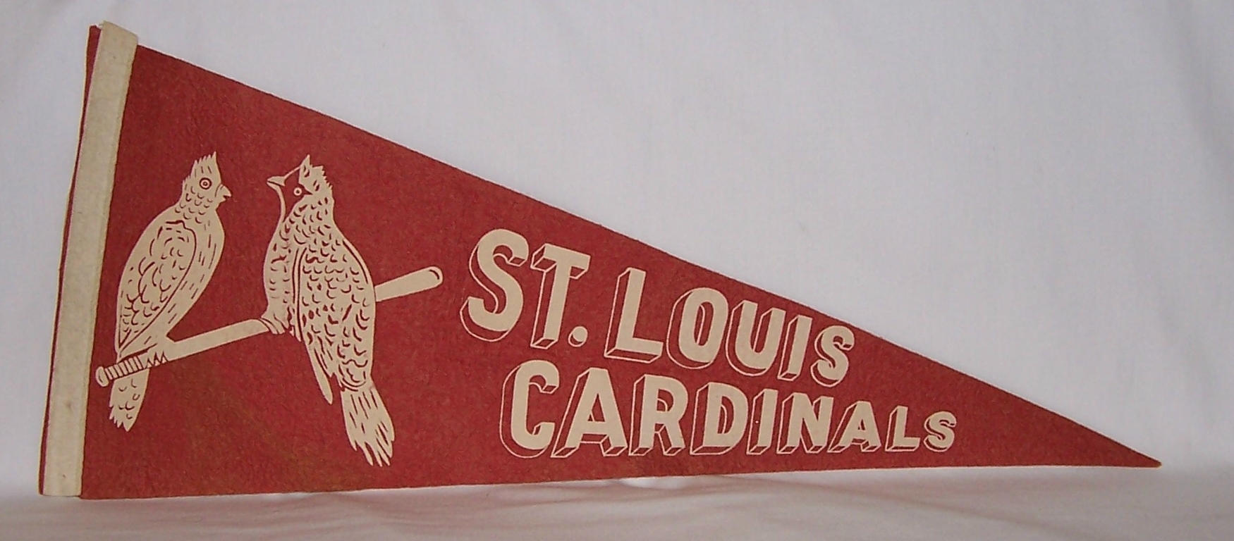 VINTAGE St. Louis Cardinals Baseball Pennant Very Old! Looks Great